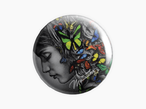 Badge4u – Znaczek – Druk metaliczny